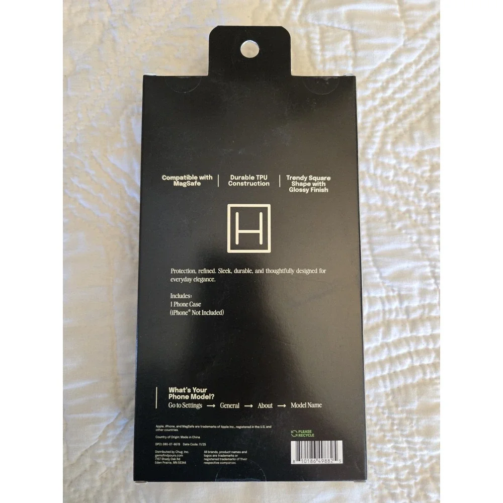 Hello Lux Red Bandana Square Glossy iPhone Case 15 Plus 14 Plus NEW Never Used